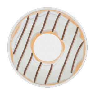 Retro-farbige Donut-Muster Minimalist Party-Spaß Schneidebrett