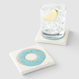 Retro-farbige Donut-Muster Minimalist Party-Spaß Steinuntersetzer