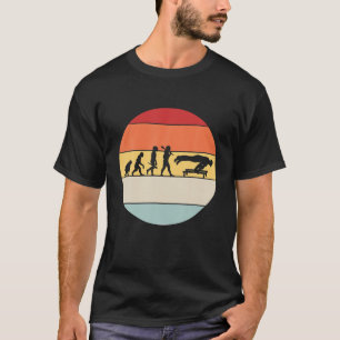 Retro-farbige Evolution Kalisthenik für Männer T-Shirt