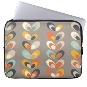 Retro-farbige geometrische Formen – moderne Ästhet Laptopschutzhülle