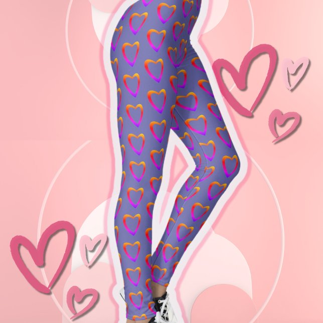 Retro-Farbige Lüftungsmuster der 90er Jahre Leggings (Von Creator hochgeladen)