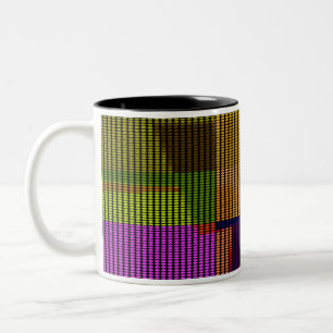 Retro Farbige Polka Punkte Pop Art Becher Zweifarbige Tasse