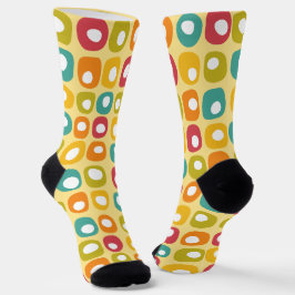 Retro-farbige Punkte Socken