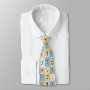 Retro Farbige trendige Blumen Muster Geburtstagsfe Krawatte