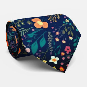 Retro-farbige tropische hawaiianische Muster   Krawatte