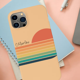 Retro Farbige Vintage Gestreifte Regenbogen Case-Mate iPhone Hülle