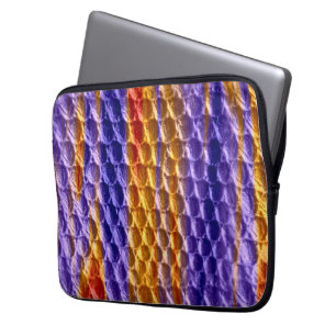 Retro farbiges Kunstgrafik-Design Laptopschutzhülle