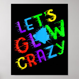 Retro-farbiges Zitat Glimmert Party 80er Group Tea Poster