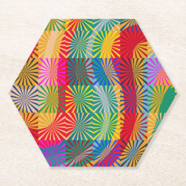 Retro-Farbmuster Untersetzer