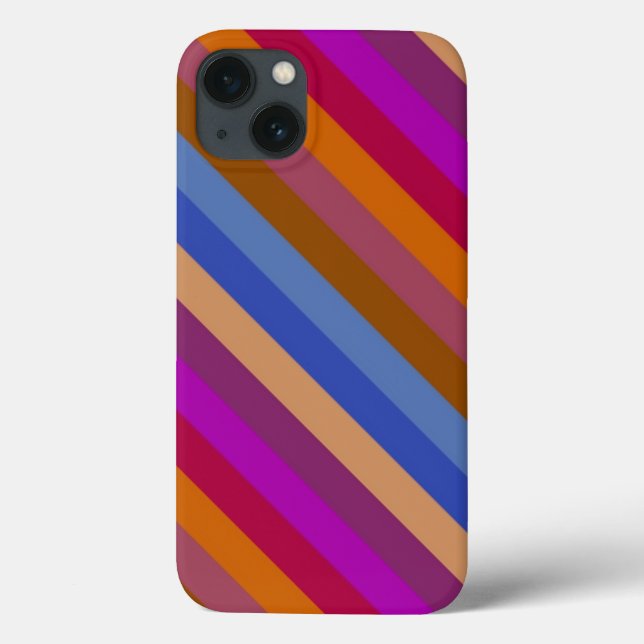 Retro-Farbverlaufsmuster Case-Mate iPhone Hülle (Rückseite)