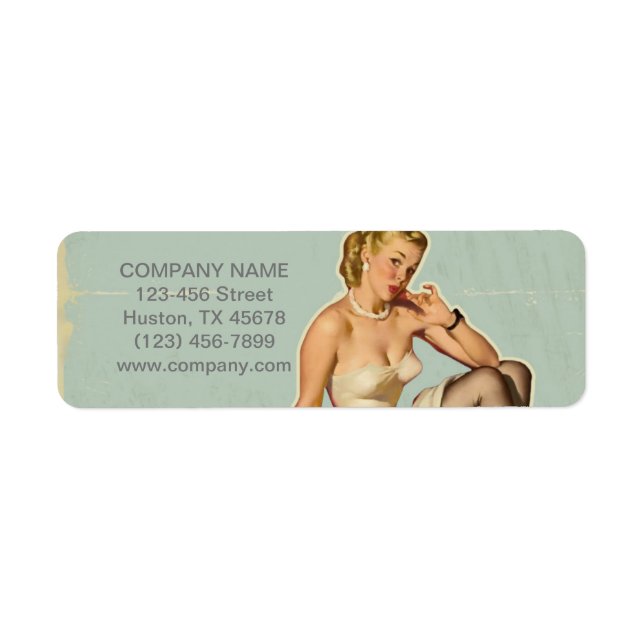 Retro Fashion Girl Hair Stylist Makeup Artist (Vorne)