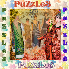 Retro Fashion Ladys Puzzle