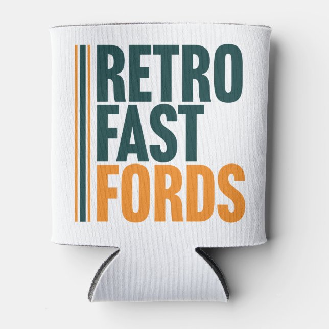 Retro Fast Fords Can Cooler Dosenkühler (Vorderseite)