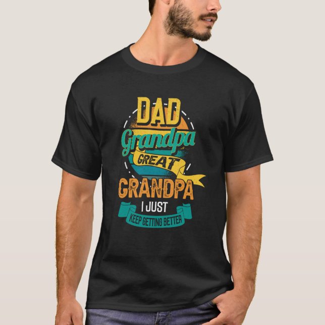 Retro Father's day saying for your Daddy and grand T-Shirt (Vorderseite)
