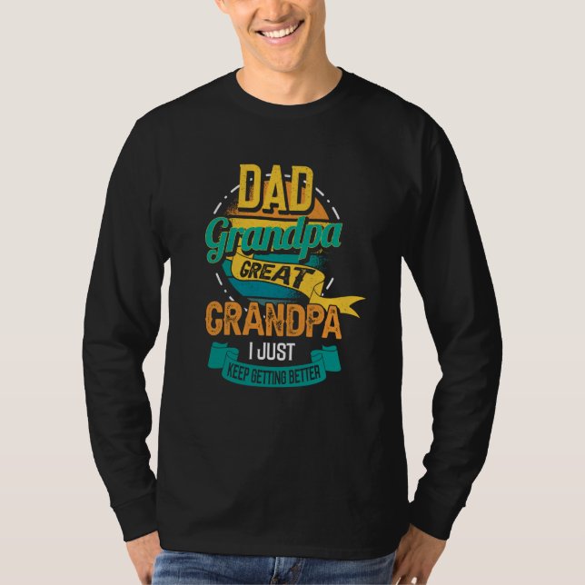 Retro Father's day saying for your Daddy and grand T-Shirt (Vorderseite)