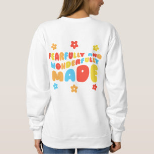 Retro Fearful & Wonderful Made Psalms 139:14 Sweatshirt