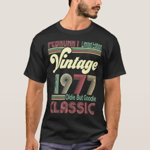 Retro Februar 1977 Vintag Oldie but Goodie 44. T-Shirt