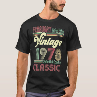 Retro Februar 1978 Vintag Oldie but Goodie 43. T-Shirt