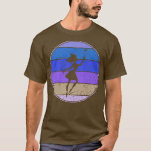 Retro-Fee Vintage-Fee Silhouette Märchen-Liebhaber T-Shirt