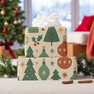 Retro-Feiertag Mid Century Modern Geschenkpapier