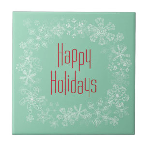 Retro Feiertag Trivet Fliese