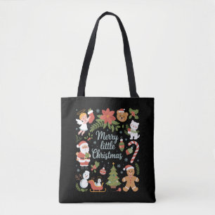 Retro-Feiertag Vintage Frohe kleine Weihnachten