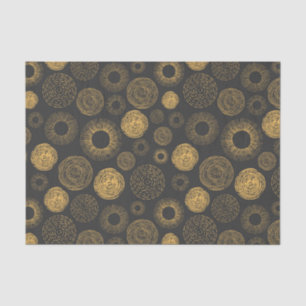 Retro-Feiertags-Gold-Sprengstern Weihnachten Seidenpapier