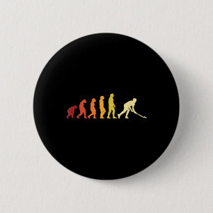Retro-Feldhockey-Evolution Hockey-Liebhaber Hockey Button