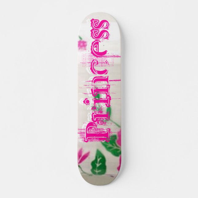 Retro Felsen-Prinzessin Skateboard (Vorne)
