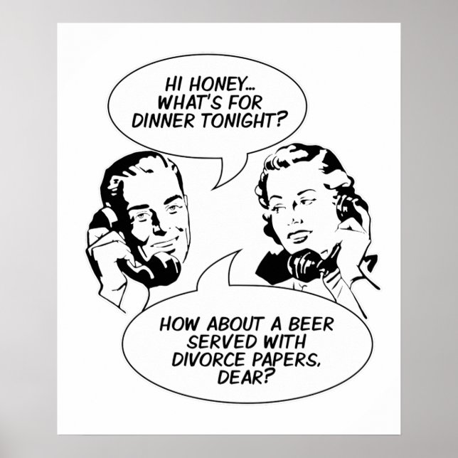 Retro Feminist Spaß Poster (Vorne)