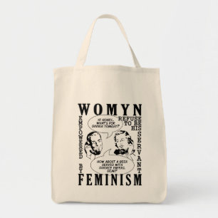 Retro-feministischer Humor Beutel Tragetasche