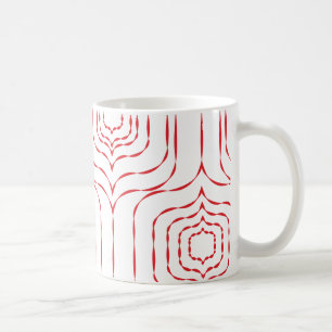 Retro Fenster-Tasse - Rot Tasse