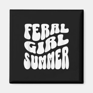 Retro Feral Girl Sommer Mama Teezeremonie auf dem Magnet