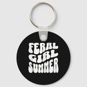 Retro Feral Girl Sommer Mama Teezeremonie auf dem  Schlüsselanhänger