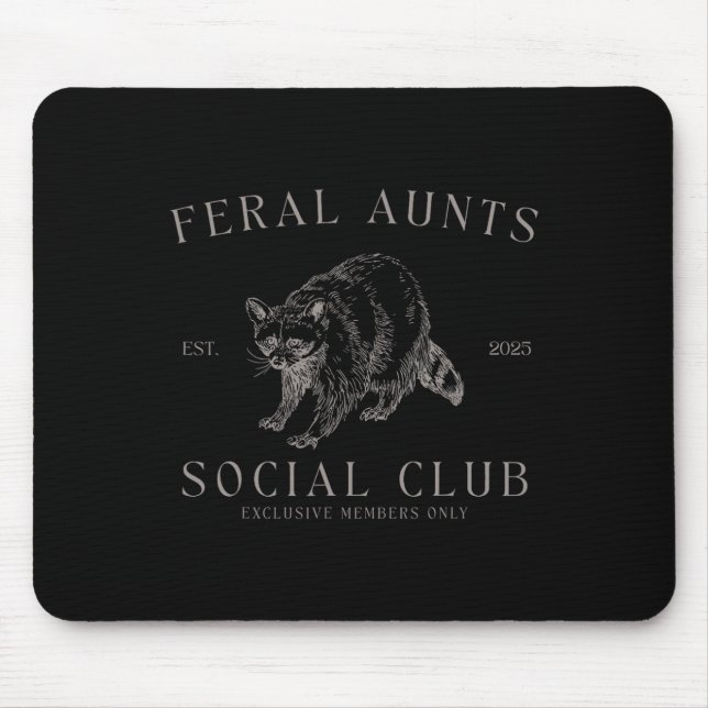 Retro Feral Tante Sozialklub Kindergarten Mousepad (Vorne)