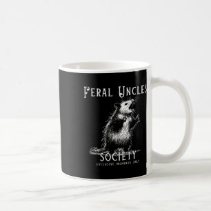 Retro Feral Uncle Society Funny Opossum Liebhaber Kaffeetasse
