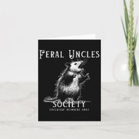 Retro Feral Uncle Society Funny Opossum Liebhaber
