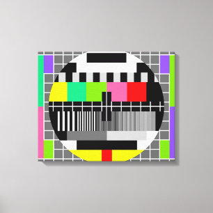 'Retro-Fernsehen' umwickelte Leinwand