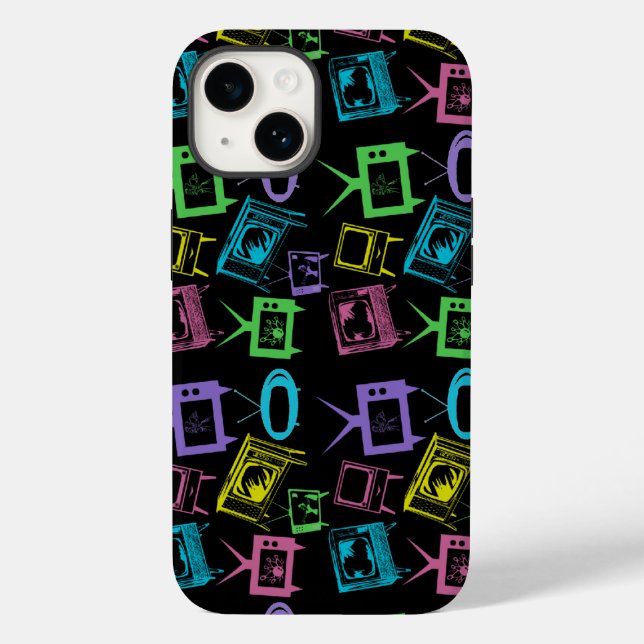 Retro-Fernseher Case-Mate iPhone Hülle (Rückseite)