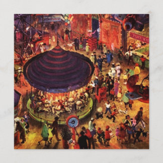 Retro Festivals Party Karneval Abende Einladungen