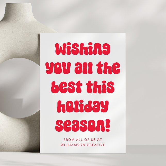 Retro Festive Red Corporate Business Weihnachten (Von Creator hochgeladen)