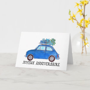 Retro Fiat 500 Karte