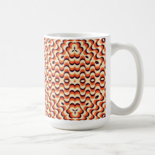 Retro Fifties Nahtlose Abstrakte Kunst Kaffeetasse