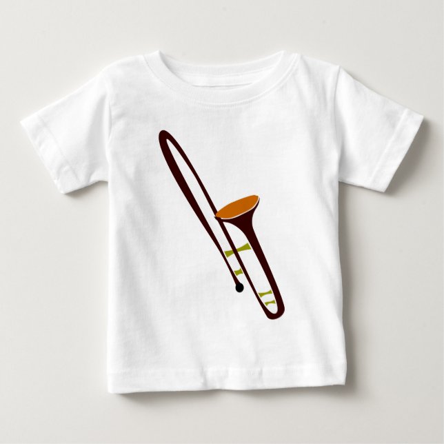 Retro Fifties Trombone Baby T-shirt (Vorderseite)