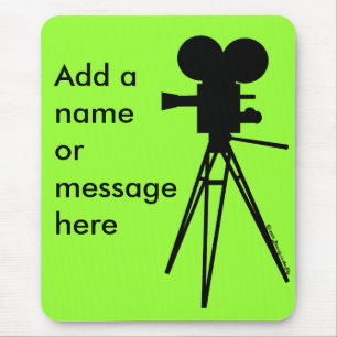 Retro-Filmkamerasilhouette Mousepad