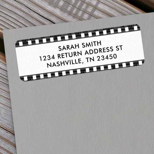 Retro-Filmstreifen-Adresse (Von Creator hochgeladen)