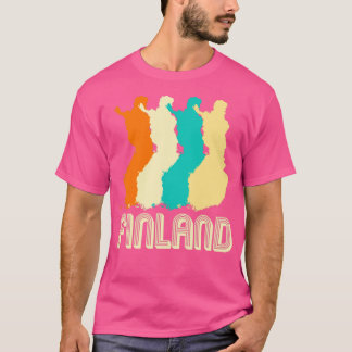 Retro Finland Map T-Shirt