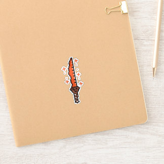 Retro Fire Dagger Aufkleber