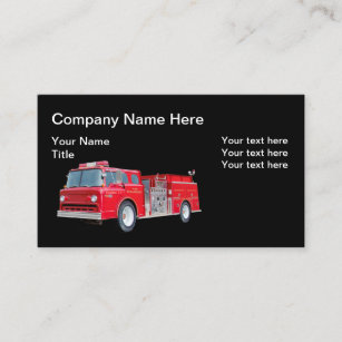 Retro Fire Motor Theme Visitenkarten Visitenkarte