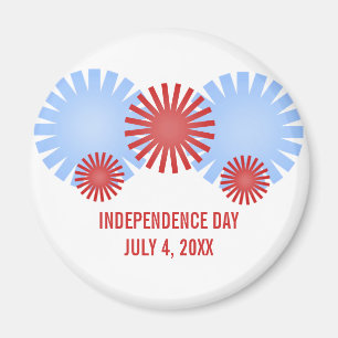 Retro Fireworks Magnet